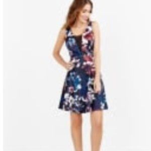 Reitmans Mesh Insert Printed Dress